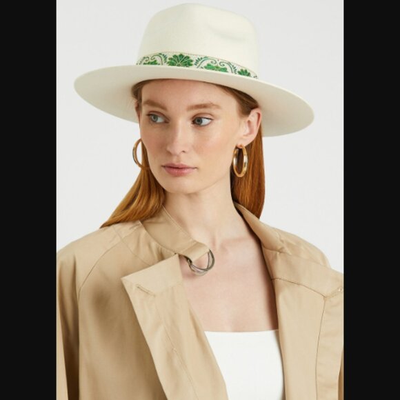 NWT Lack of Color Ivy Beverly Sun Hat White & Ivory Large Retail Price $149.00 - Picture 2 of 14